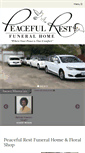 Mobile Screenshot of peacefulrestfuneralhome.com